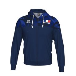 Sweter Tempo France 2025/26. Niebieskie swetry męskie ERREA, l, bez wzorów, z materiału, sportowe, bez kołnierzyka, bez ramiączek. Za 383.00 zł.