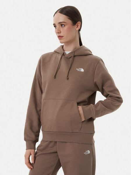 The North Face Bluza Evolution Simple Dome NF0A8CWN Brązowy jasny Regular Fit. Brązowe bluzy damskie The North Face, s, bez wzorów, z bawełny, bez ramiączek, bez kaptura. Za 299.99 zł.