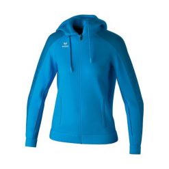 Damska bluza dresowa z kapturem Erima Evo Star. Fioletowe bluzy damskie Erima, bez wzorów, z dresówki, eleganckie, bez ramiączek, z kapturem. W wyprzedaży za 239.50 zł.