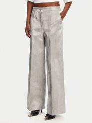 PINKO Spodnie materiałowe 104805 A2BP Szary Regular Fit. Szare spodnie materiałowe damskie Pinko, bez wzorów, z bawełny. Za 779.99 zł.