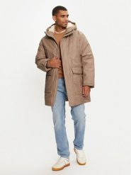 Calvin Klein Jeans Parka J30J326082 Beżowy Regular Fit. Brązowe parki męskie Calvin Klein Jeans, m, bez wzorów, z bawełny, bez kołnierzyka, bez kaptura. Za 1,529.00 zł.