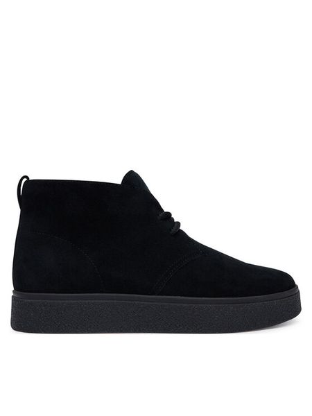 Clarks Trzewiki Boxbee Desert 26328234 Czarny. Czarne botki męskie Clarks, bez wzorów, ze skóry, bez obcasa, bez zapięcia. Za 519.99 zł.