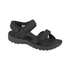 Sandały Trekkingowe Męskie Merrell Sandspur 2 Convert. Czarne sandały męskie Merrell, bez wzorów, z nubiku, sportowe, bez zapięcia. Za 352.30 zł.