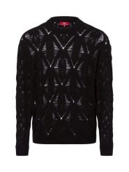 Finshley & Harding London sweter z dzianiny Mężczyźni Bawełna czarny, L. Czarne swetry męskie Finshley & Harding London, l, bez wzorów, z bawełny, bez kołnierzyka, bez ramiączek. Za 249.95 zł.