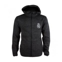 Kurtka techniczna męska Madridistas. Szare kurtki męskie REAL MADRID, m, bez wzorów, sportowe, bez kaptura. W wyprzedaży za 413.38 zł.