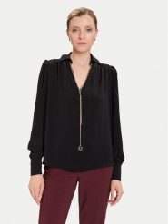 Rinascimento Bluzka CFC0125721003 Czarny Regular Fit. Czarne bluzki damskie Rinascimento, xl, bez wzorów, z syntetyku, bez kołnierzyka, bez ramiączek. Za 429.99 zł.