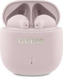 Słuchawki Guess Guess Bluetooth headphones GUTWSJ14ESGP TWS + docking station pink/pink Printed Classic Logo. Różowe słuchawki bezprzewodowe Guess. Za 145.96 zł.