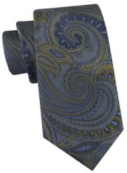 Krawat Męski - Angelo di Monti - Duży Wzór, Odcienie Niebieskiego. Niebieskie krawaty i muchy Angelo di Monti, bez wzorów, z tkaniny, eleganckie. Za 45.00 zł.