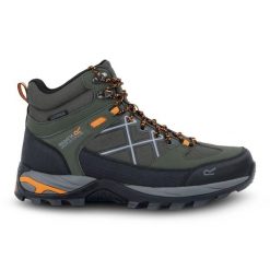 Buty męskie trekkingowe Regatta Samaris III Boot. Zielone trekkingi męskie Regatta, bez zapięcia. Za 259.00 zł.