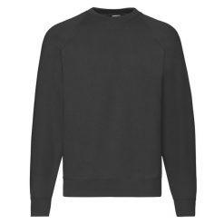 Męska Klasyczna Bluza Raglanowa. Czarne bluzy męskie fruit of the loom, m, bez wzorów, klasyczne, bez ramiączek, bez kaptura. Za 64.99 zł.