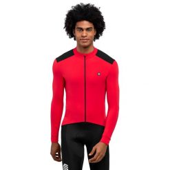 Koszulka rowerowa termoaktywna męska M4 Passion. Czarne bluzy męskie SIROKO, m, bez wzorów, z materiału, sportowe, bez ramiączek, bez kaptura. Za 466.00 zł.