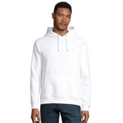 Bluza Z Kapturem Dla Dorosłych Unisex Stellar. Białe bluzy damskie SOL'S, s, bez wzorów, sportowe, bez ramiączek, z kapturem. Za 157.99 zł.