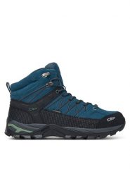 CMP Trekkingi Rigel Mid Wp 3Q12947 Niebieski. Niebieskie botki męskie CMP, bez wzorów, ze skóry, bez obcasa, bez zapięcia. Za 529.99 zł.