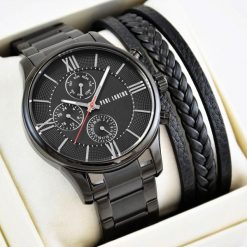 Zestaw męski zegarek Paul Lorens-SAVRES- PL11652B6-1A5 + bransoletka. Zegarki męskie Paul Lorens, bez wzorów. Za 484.12 zł.