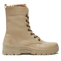 Botki Remonte. Brązowe botki damskie Remonte, bez wzorów, bez obcasa, na płaskiej podeszwie, bez zapięcia. Za 314.99 zł.