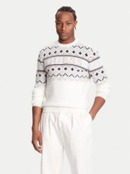 Guess Sweter M5BR61 Z4142 Écru Regular Fit. Swetry męskie Guess, m, z aplikacjami, z syntetyku, bez kołnierzyka, bez ramiączek. Za 419.99 zł.