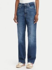 Tommy Jeans Jeansy Layla High Rise DW0DW23157 Niebieski Straight Leg. Niebieskie jeansy damskie Tommy Jeans, bez wzorów, z bawełny. Za 409.99 zł.