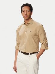 Tommy Hilfiger Koszula Gmd MW0MW43298 Beżowy Regular Fit. Brązowe koszule męskie Tommy Hilfiger, l, bez wzorów, z bawełny, bez kołnierzyka, bez ramiączek. Za 369.99 zł.