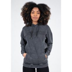 Crowley WoMęskie Oversize bluza z kapturem - Washed Szary. Szare bluzy damskie GORILLA WEAR, s, bez wzorów, bez ramiączek, z kapturem. Za 297.00 zł.