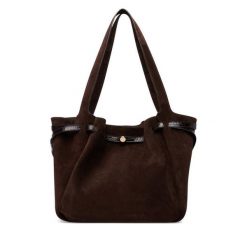 Torebka Tory Burch. Brązowe shopperki damskie Tory Burch, bez wzorów, bez dodatków. Za 3,064.00 zł.