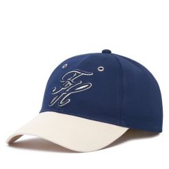 Czapka z daszkiem Tommy Hilfiger. Niebieskie czapki damskie Tommy Hilfiger, bez wzorów. Za 229.99 zł.