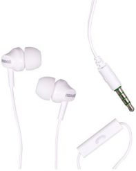 Maxell słuchawki przewodowe douszne EB-875 Jack 3,5mm biały. Białe słuchawki douszne NoName. Za 28.49 zł.
