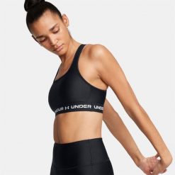 Stanik sportowy damski treningowy Under Armour biustonosz sportowy. Czarne bielizna sportowa damska Under Armour, m, bez wzorów. Za 110.99 zł.