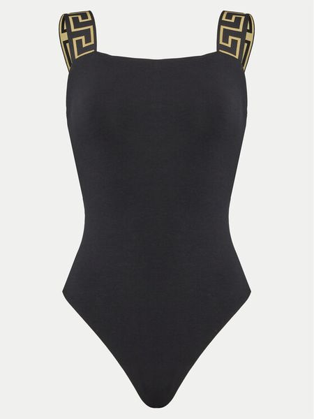 Versace Body 1016387 1A10011 Czarny Slim Fit. Czarne body Versace, bez wzorów, z bawełny. Za 699.99 zł.