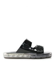 Tory Burch Klapki Buckle Bubble Jelly 149718 Czarny. Czarne klapki damskie Tory Burch, bez wzorów, z tworzywa sztucznego, bez obcasa, bez zapięcia. Za 729.99 zł.
