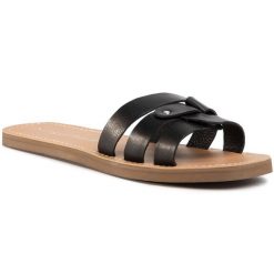 Klapki Sergio Bardi. Czarne klapki damskie Sergio Bardi, bez wzorów, bez obcasa, bez zapięcia. Za 159.99 zł.