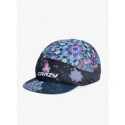 Czapka z daszkiem do biegania Crazy Pacman Cap Run - mandala. Niebieskie czapki damskie CRAZY, bez wzorów. Za 214.99 zł.