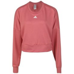 Bluza damska o luźnym kroju adidas Aeroready Studio. Czerwone bluzy damskie Adidas, xs, bez wzorów, sportowe, bez ramiączek, bez kaptura. W wyprzedaży za 228.80 zł.