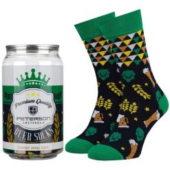 Modne, kolorowe skarpety męskie w rozmiarze 38-44 we wzór z motywem piwa Peterson PTN SML-1P-BE1-38-44. Skarpety męskie Peterson, bez wzorów, z bawełny. Za 45.00 zł.