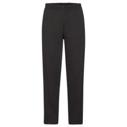 Spodnie Do Biegania Unisex Dla Dorosłych Z Otwartym Dołem. Czarne spodnie sportowe damskie fruit of the loom, bez wzorów, do biegania. Za 110.99 zł.