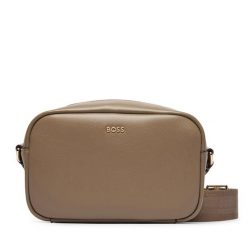 Torebka BOSS. Brązowe listonoszki damskie Boss, bez wzorów, bez dodatków. Za 449.99 zł.