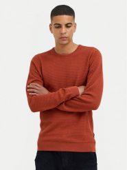 Blend Sweter 20717257 Czerwony Regular Fit. Czerwone swetry męskie Blend, m, bez wzorów, z bawełny, bez kołnierzyka, bez ramiączek. Za 69.99 zł.