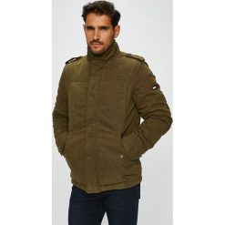 Tommy Jeans - Kurtka. Zielone kurtki męskie Tommy Jeans, m, bez wzorów, z bawełny, bez kaptura. W wyprzedaży za 639.90 zł.