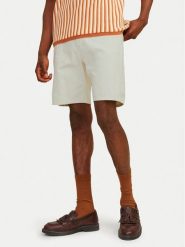 Jack & Jones Szorty jeansowe Tony 12249043 Écru Loose Fit. Szorty męskie Jack & Jones, bez wzorów, z bawełny. Za 129.99 zł.