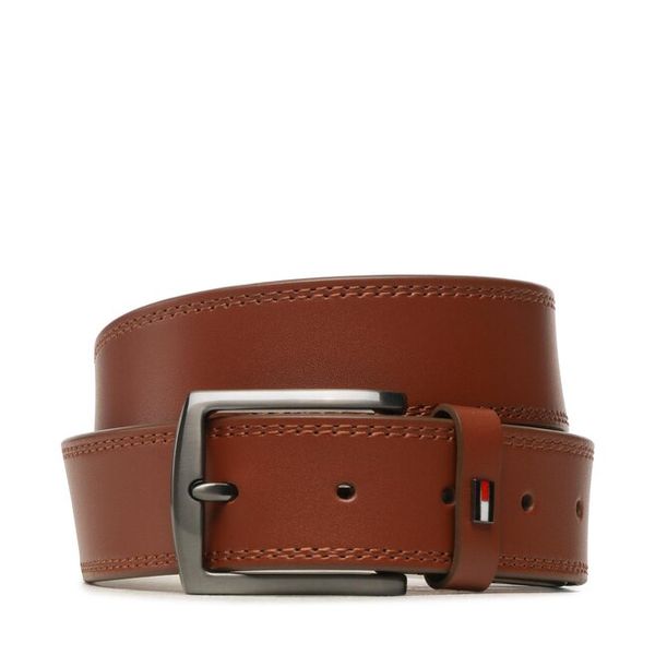 Pasek Męski Tommy Hilfiger. Brązowe paski męskie Tommy Hilfiger. Za 219.99 zł.