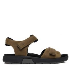 Sandały Josef Seibel. Brązowe sandały męskie Josef Seibel, bez wzorów, bez zapięcia. Za 439.99 zł.