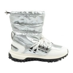 Buty śniegowce Colmar Warmer Freeze 204 srebrny. Szare śniegowce damskie z gumy, przed kolano, bez zapięcia. Za 518.78 zł.