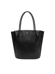 Calvin Klein Torebka LV04F3168G Czarny. Czarne shopperki damskie Calvin Klein, bez wzorów, ze skóry, bez dodatków. Za 559.99 zł.