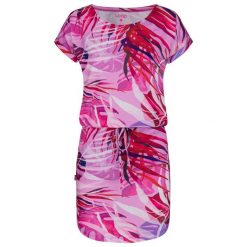 Sukienka damska Loap Anuma w kolorze różowym. Czarne sukienki damskie ZSPORT, na spacer, na lato, bez wzorów, sportowe, bez kołnierzyka, bez ramiączek, sportowe. Za 163.99 zł.