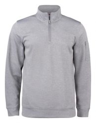 Clique Basic Active Bluza Half Zip z poliestru – grey melange. Szare bluzy damskie CLIQUE, s, bez wzorów, bez ramiączek, bez kaptura. Za 166.52 zł.