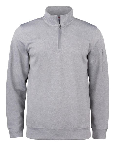 Clique Basic Active Bluza Half Zip z poliestru – grey melange. Szare bluzy damskie CLIQUE, s, bez wzorów, bez ramiączek, bez kaptura. Za 166.52 zł.