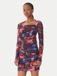 Guess Sukienka koktajlowa W5BK65 KCZC2 Kolorowy Slim Fit. Sukienki damskie Guess, s, z aplikacjami, z syntetyku, wizytowe, bez kołnierzyka, bez ramiączek. Za 299.99 zł.