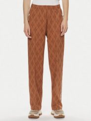 Replay Spodnie dresowe W8115.000.74934 Beżowy Regular Fit. Brązowe spodnie dresowe damskie Replay, bez wzorów, z dresówki. Za 439.99 zł.
