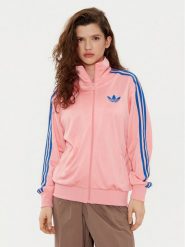 Adidas Bluza adicolor Classic Firebird JP2302 Różowy Loose Fit. Czerwone bluzy damskie Adidas, xs, bez wzorów, z syntetyku, bez ramiączek, bez kaptura. Za 309.99 zł.