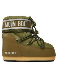 Moon Boot Śniegowce 80D1409340 Khaki. Brązowe buty zimowe męskie Moon Boot, bez wzorów, ze skóry, bez obcasa, bez zapięcia. Za 759.99 zł.