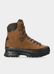 Buty trekkingowe męskie Hanwag Alaska Wide GTX. Brązowe trekkingi męskie Hanwag, na zimę, z gore-texu, przed kolano, bez zapięcia. Za 1,403.65 zł.